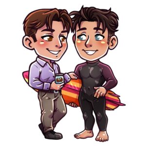 Cannon and Easton Chibi