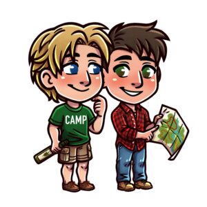 Kaleb and Avery Chibi